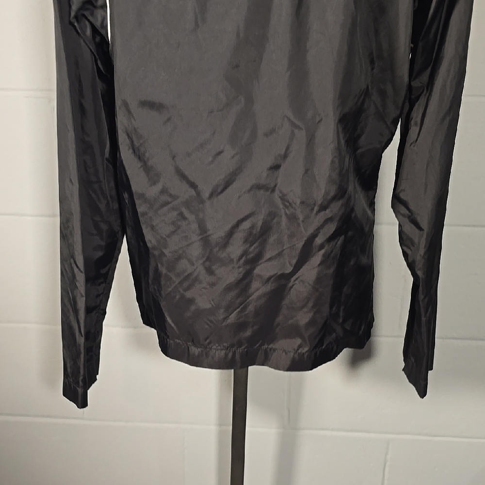 Fila Black and White Windbreaker with High Collar and Piping - Picture 7 of 8